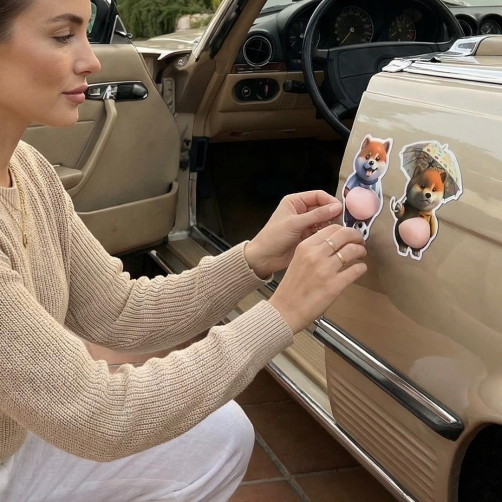 Squeezeable Inu Dog Phone Case Decoration Funny Animal Laptop Decal Children's Birthday Party