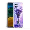 Soft TPU for Samsung Galaxy A13,A15,A22,A23,A25,A31,A32,A33,A35,A52,A53,A05,5G Transparent Phone Case Autumn flower Lavender Bag