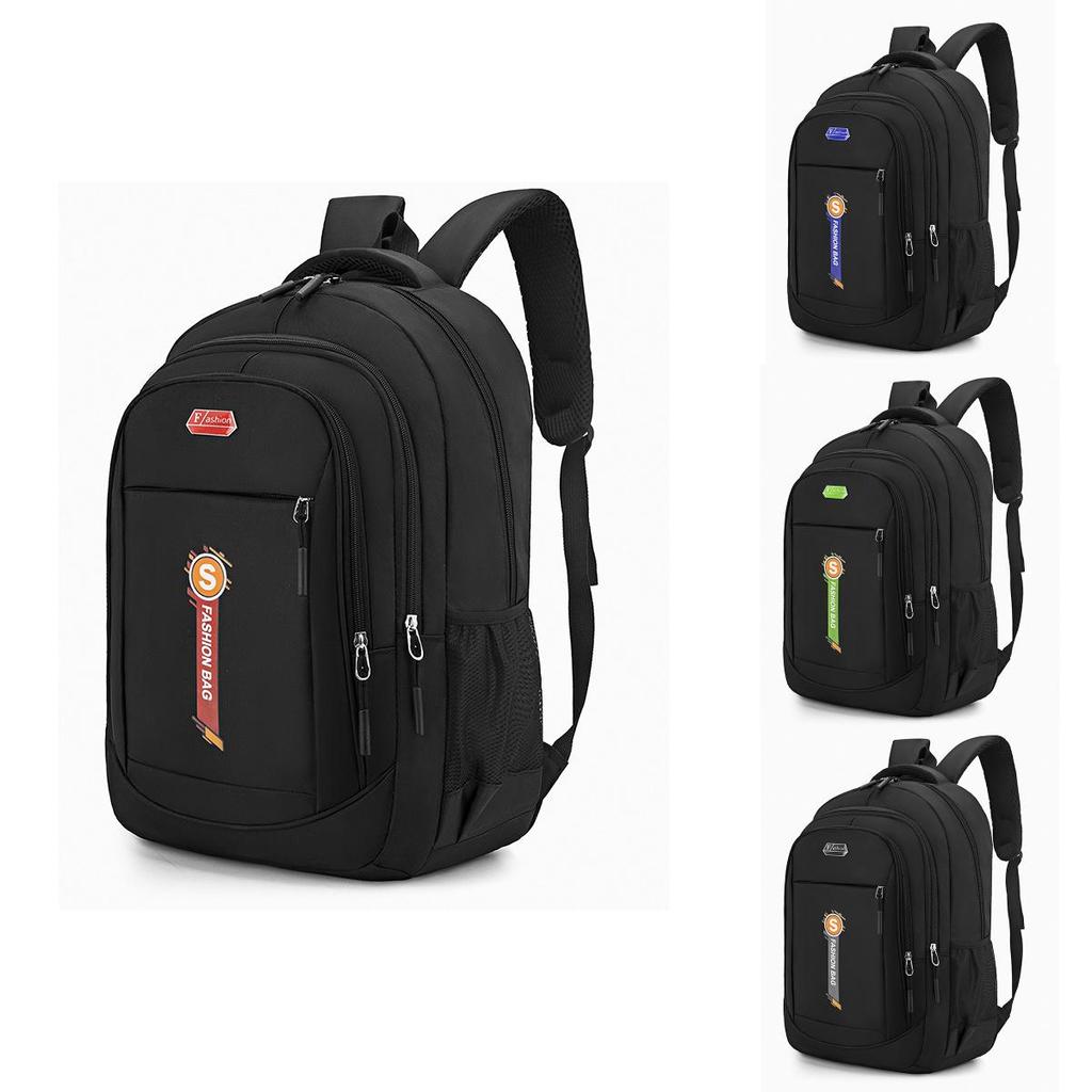 Oxford Large Capacity Business Backpack With Letter Embossing Design For School