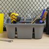 Storage Box, Large Capacity Cleaning Organizer, with Ergonomic Handle Multi-Compartment Design, for Bathroom Kitchen And Household Supplies