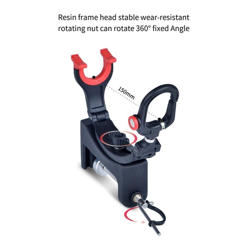 Tragbarer Angelrutenclip mit Fliegenfischer-Zubehör Rutenassistent-Werkzeug für verschiedene Angelplätze