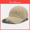 Letter Pattern Black Vintage Baseball Cap Outdoor Sunshade Breathable Gift Hats