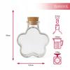 5x DAISY Glass Bottles Containers 150ml Decorative for Liqueur Gift Alcohol
