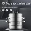 COOKER KING 3-Layer Stainless Steel Steamer Pot