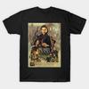 Men Black Print T-shirt Prince Of Thieves No-Cut Heat Transfer Print Cotton Tshirt