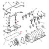 Gen 3 LS Aluminum Valley Pan Cover Plate Gasket For 1999-2003 GM LQ4 LQ9 4.8L 5.3L 5.7L 6.0L Sliver XZ-0008