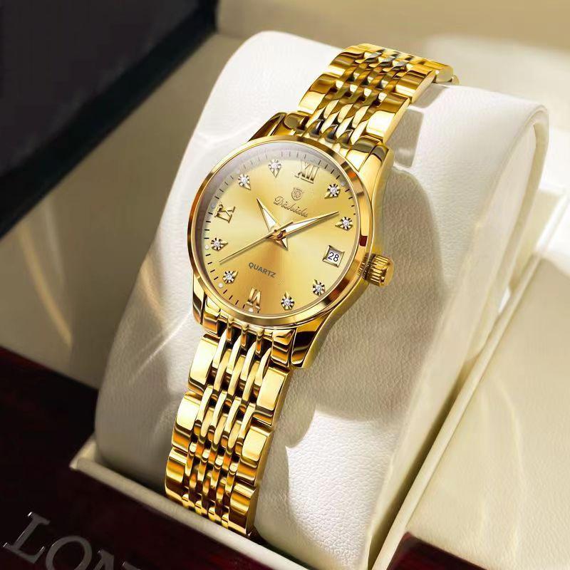 Hollow Watch Women's Waterproof Calendar Luminous Business Women's Watch Temperament High Value Women's Watch