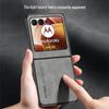Compatible with Moto Razr 50: Ultra-Light Leather Texture Frosted Protective Case