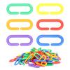 Plastic Chain Bird Toy Plastic CClips Hooks Chain Links Parrot Educational Bird Chewing Toy