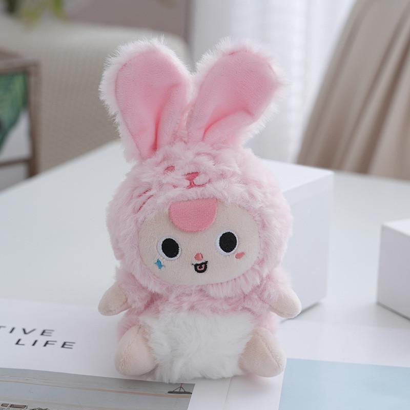 Dreamy Elf Adorable Plush Bunny Keychain Perfect For Stylish Accessories Backpack