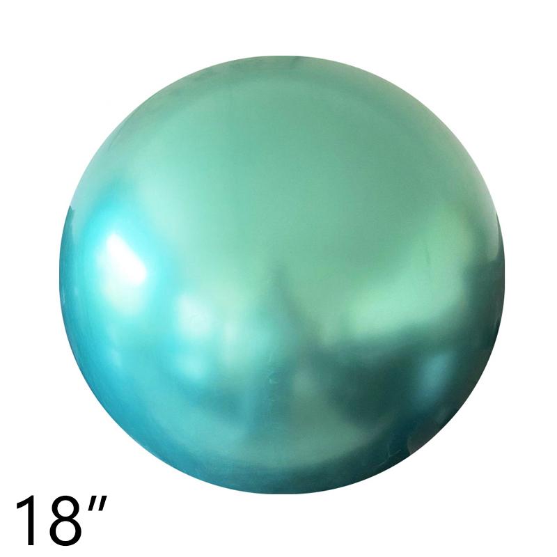 

18inch 36inch Large Latex Metal Round Balloons Wedding Decoration Birthday Party Gold Silver Blue Big Chrome Balloon Wholesale 1pc