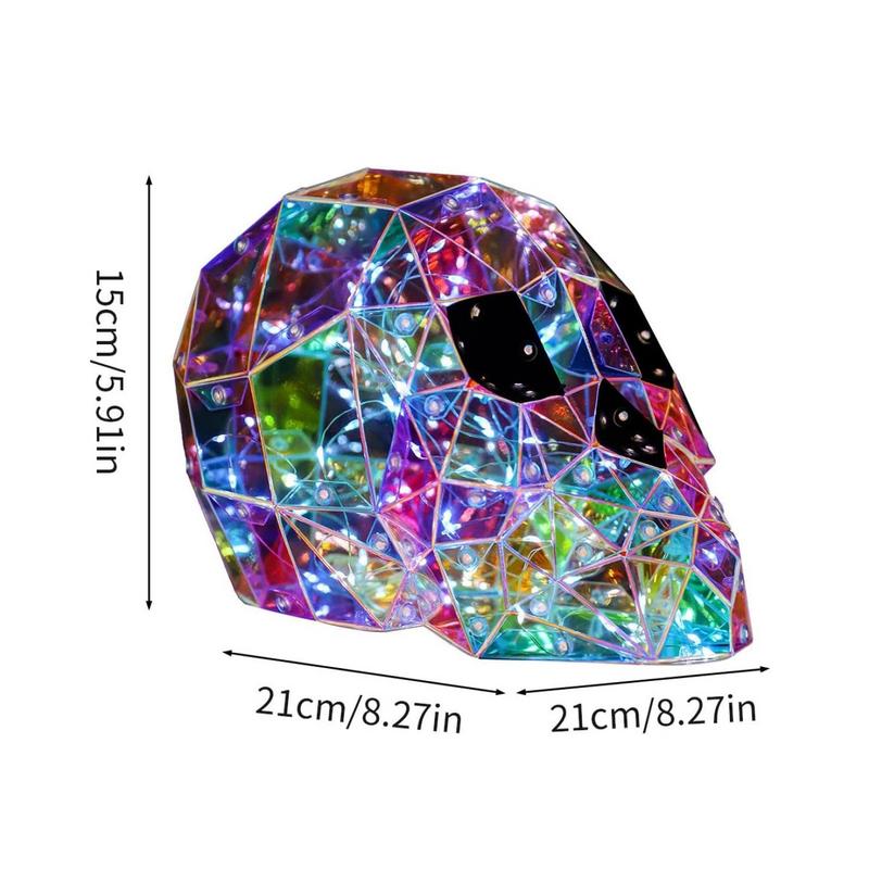 Halloween Color Changing Decor Halloween Spooky Led Lights Decor Skeleton Decoration Color-Changing Funny Holiday Lights USB