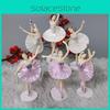 Wunderschöne Miniatur-Ballettfiguren aus PVC, perfekt als Tortendekoration und für Puppenhausdekoration.