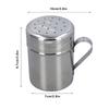 2PCS Stainless Steel Salt & Peppers Set Professional S Shape P Shape Seasoning Bottle with Handle Dishwasher Safe