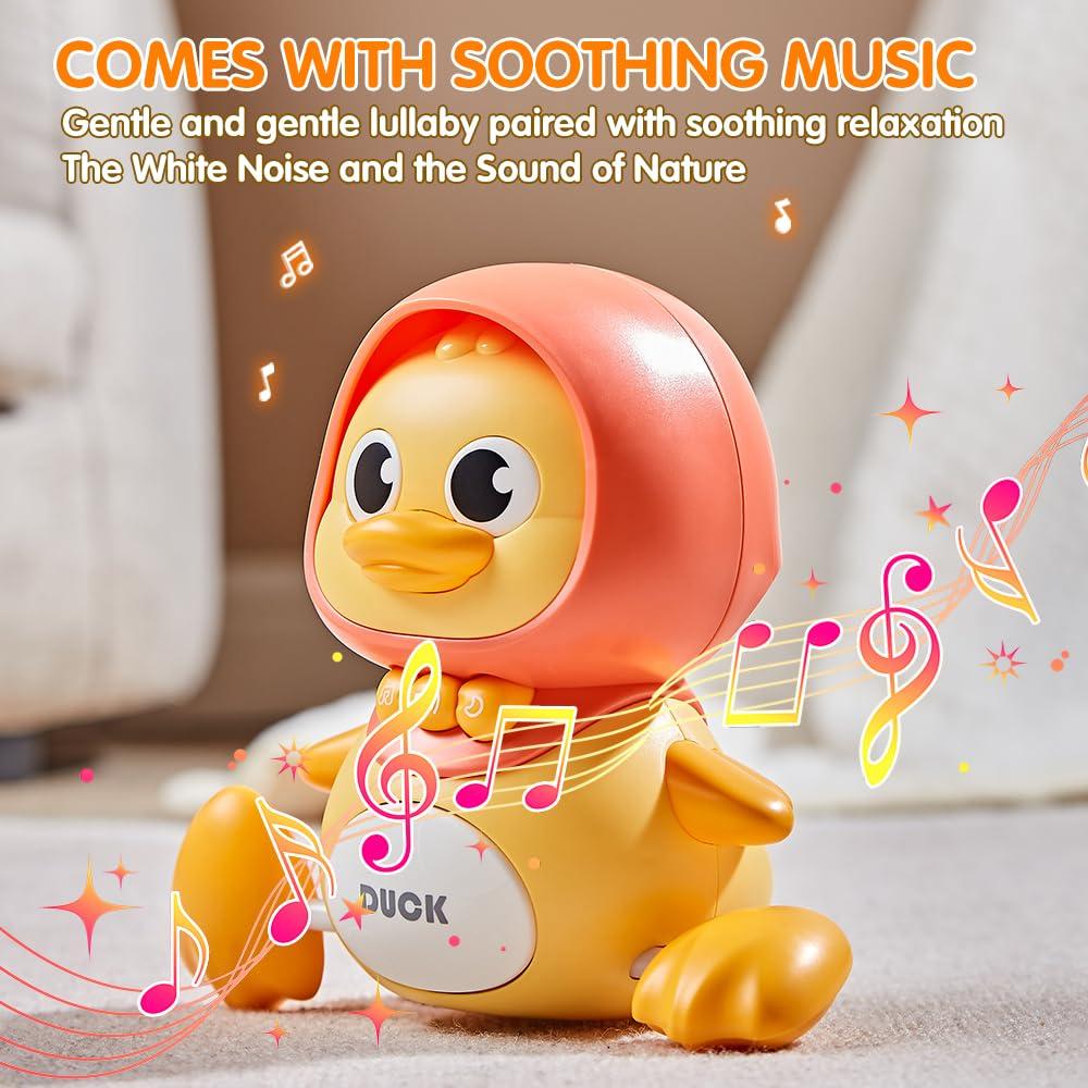 Baby Music Toy Duck Baby Belly Time Toys 12 Months Newborn Development Crawling Toy Glowing Walking Singing Toys 3-4 Years Old