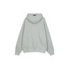 Fear of God Essentials Fleece Pullover Hoodie With Solid Color Logo Unisex Tops Green Concrete FOG-FW21-107