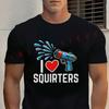 Summer Cotton T-shirt Funny Squirt Gun Lovers Motorcycle Tee Casual Short-sleeve Motorbike Cycling Top