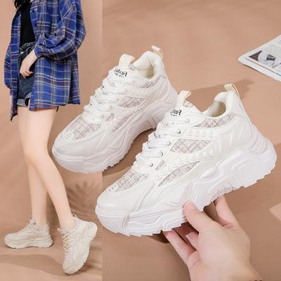 Sport Damenschuhe 2025 neue Herbstmode Einzelne Schuhe Casual Plateau Schuhe Kinder Laufen Schnürschuhe