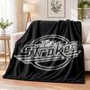 The Strokes Flannel Throw Blanket Soft Warm Cozy For Sofa Bed Indoor Home Bedroom Use