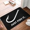 Fishinger Carp Fish Fisherman Front Door Floor Entrance Mats Outdoor  Bath Kitchen Doormat Garden Carpet Rug
