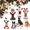 Christmas Dogs Toy Bites-Resist Stuffed Toy Funny Interactive Elasticity Dogs Chew Toy for Outdoor Dogs Tooth Molar Tool