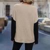 Women's Loose And Comfortable Lace Patchwork Hollow Loose Long Sleeved Top