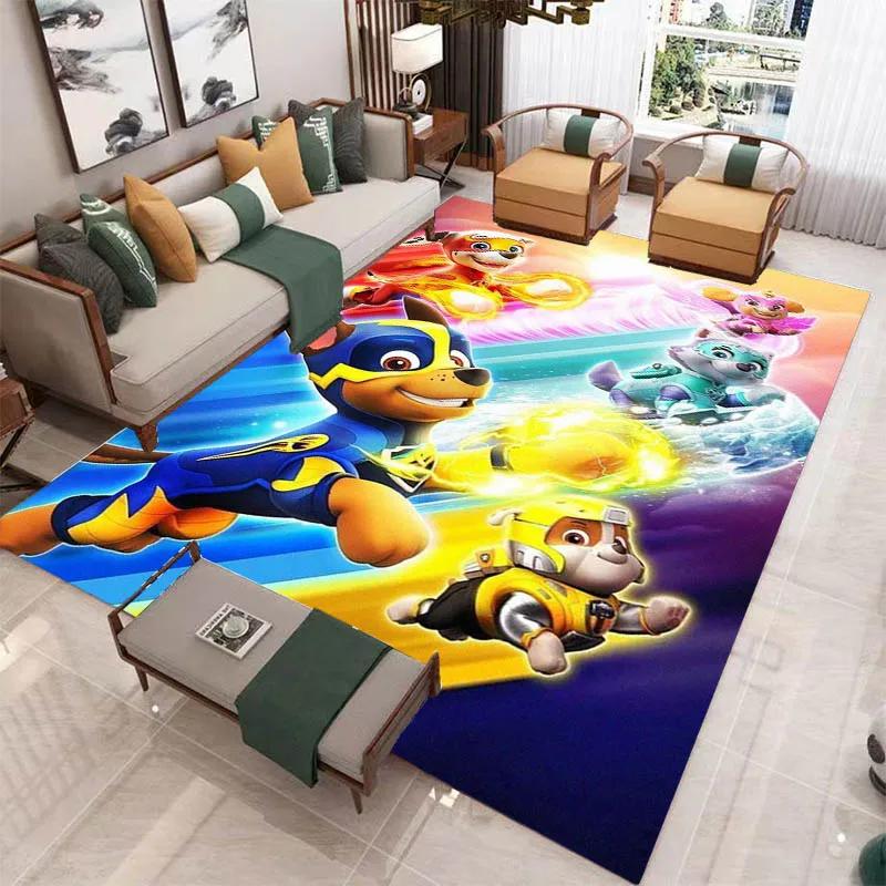 3D Cartoon PAW P-Patrol Printed Carpet Living Room Bedroom Carpet Non-slip Carpet Home Bedroom Decor Area Rug Birthday Gift