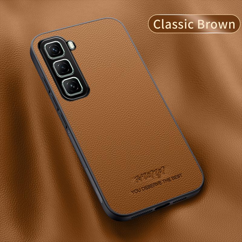 Pouzdro pro Infinix Hot 50 4G Magsafe Kožený Magnetický Držák do Auta Měkká Silikonová Ochrana Tvrdý Kryt na Telefon InfinixHot50 Skořepina