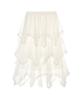 Nigaennikol Layered Frill Tulle Long Skirt_Ivory