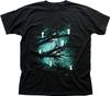 Tricou negru imprimat Mononoke Spiritul Pădurii Kodama Totoro Miyazaki FN9400