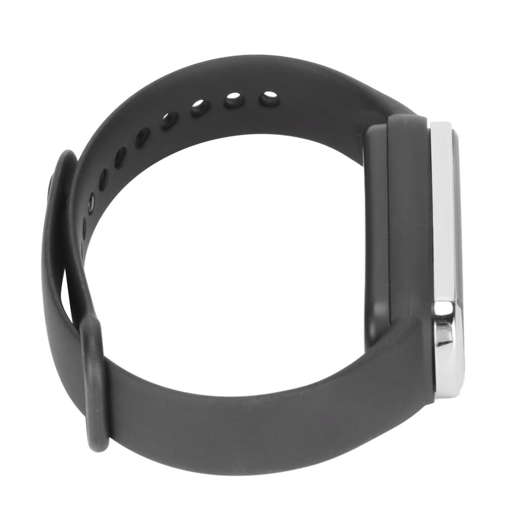 Digital Watch LED Screen 1224 Hour Rechargeable Stylish Electronic Wrist Watch for Men WomenBlack