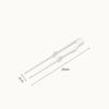 18 x 2cm Snack Tongs Plastic Plastic Tongs Sturdy Chip Tongs  Restaurant