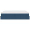 Ottoman Bed with Mattress Blue 180x200 Cm Fabric