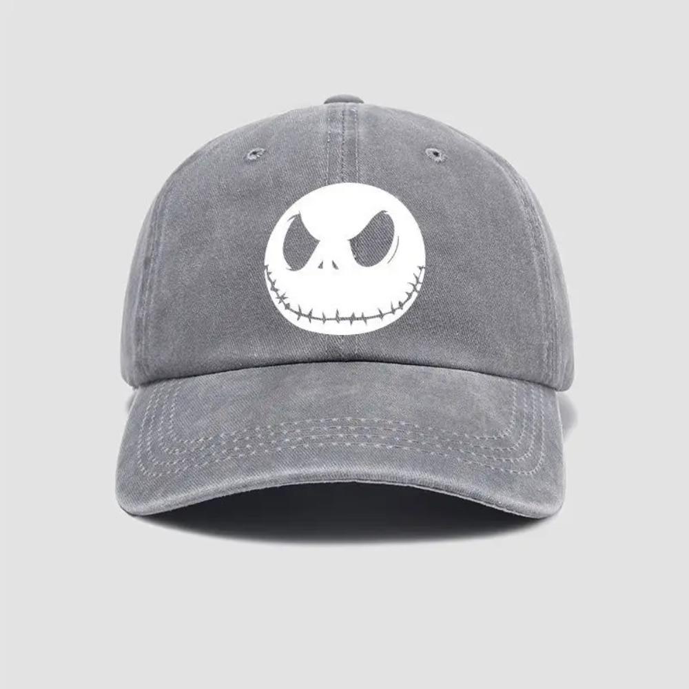 Fashion Nightmare Before Christmas Jack Casual Hat Baseball Caps Breathable Snapback Sun Hats Adjustable Color Peaked Cap Unisex