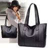 Fashion Design Women Solid Color Shoulder Bag Soft Pu Leather Commute Large Capacity Casual Tote Handbag Women's Shoulder Bag