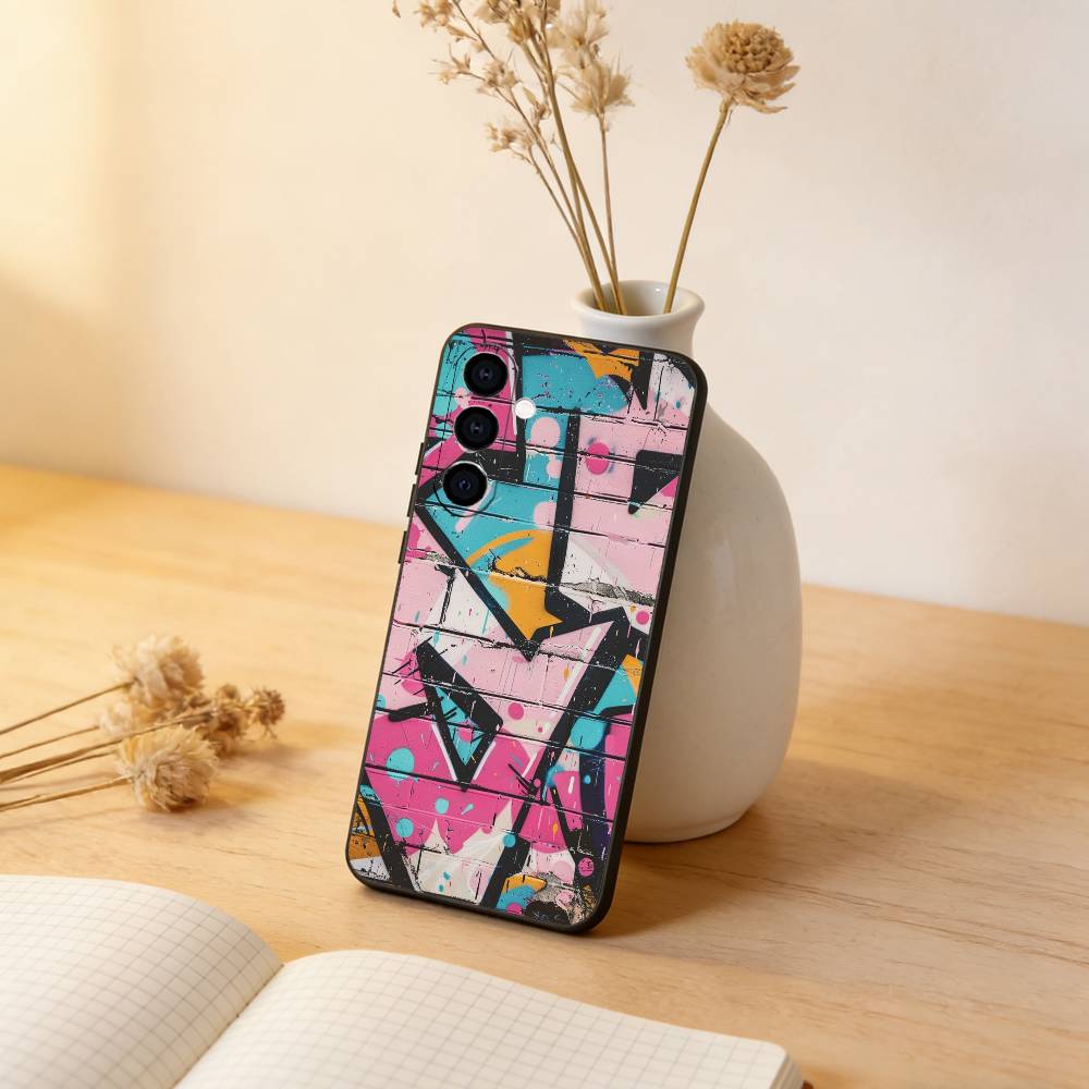 Cool Thing G-Graffiti A-Art Phone Case For Samsung Galaxy A73,A72,A71,A70,A53,A52,A51,Soft Silicone Black Cover