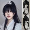 High Ponytail Men's Hanfu Cosplay Wig Chinese Style Long Straight Hair  Photo Props