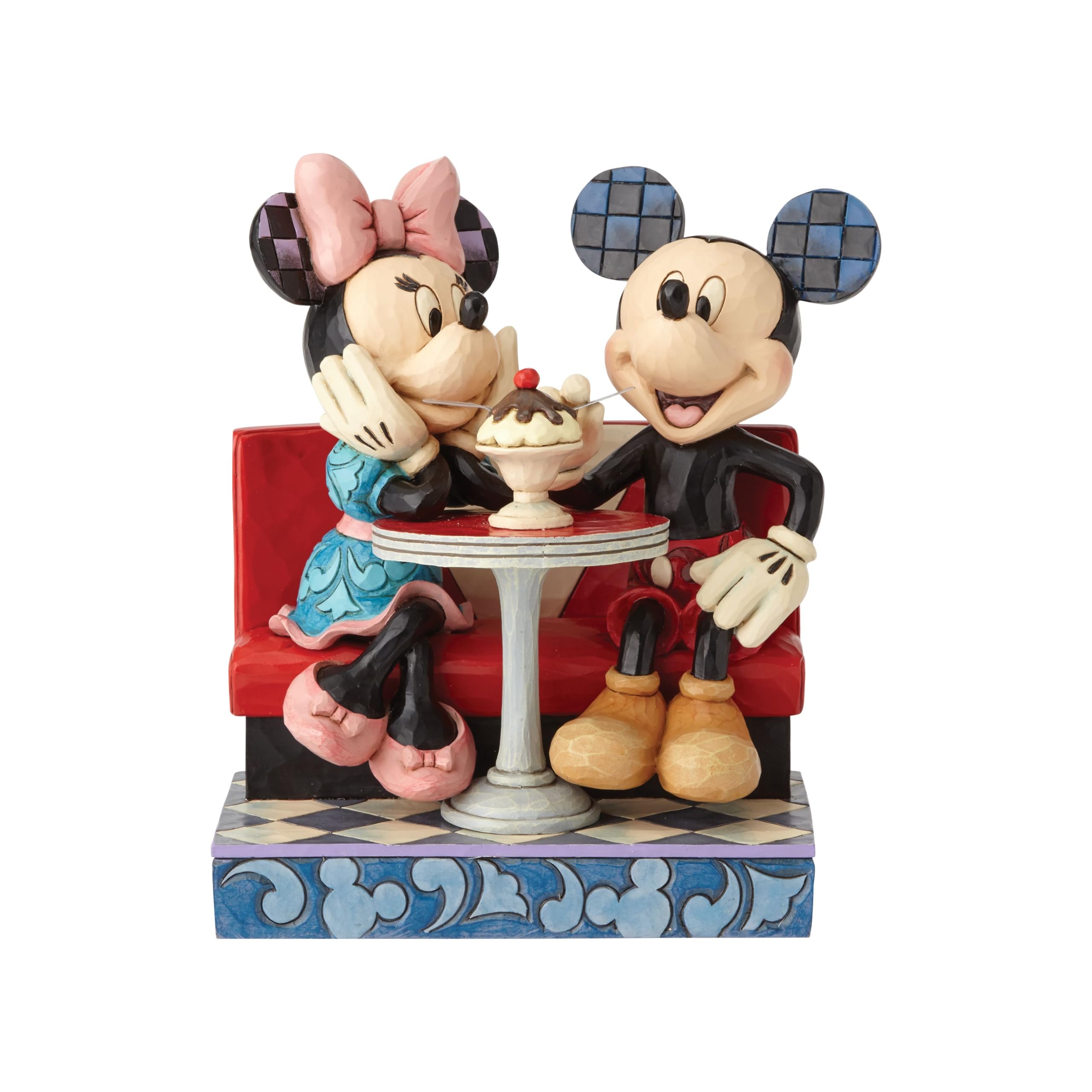 

Enesco Disney Traditions by Jim Shore Mickey and Minnie Mouse Soda Shop Figurine, 6.25 Inch, Multicolor