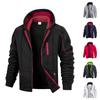 Men's Solid Color Zipper Sweatshirt Men's Sports Large Size Casual Sweatshirt Jacket