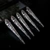 Style Ancient Queen Finger Tip Protection Knuckle Rings Nail Rings Set Belly Dance Accessories