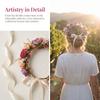 Elegant Floral Headband Artificial Flower Bridal Wreaths Flower Crown  Birthday Party
