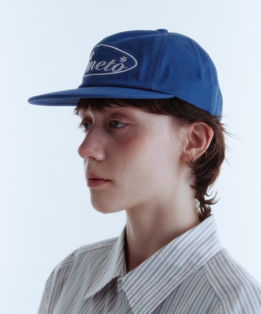 KINETO Women_Oval Classic Logo Ball Cap_Gray Blue