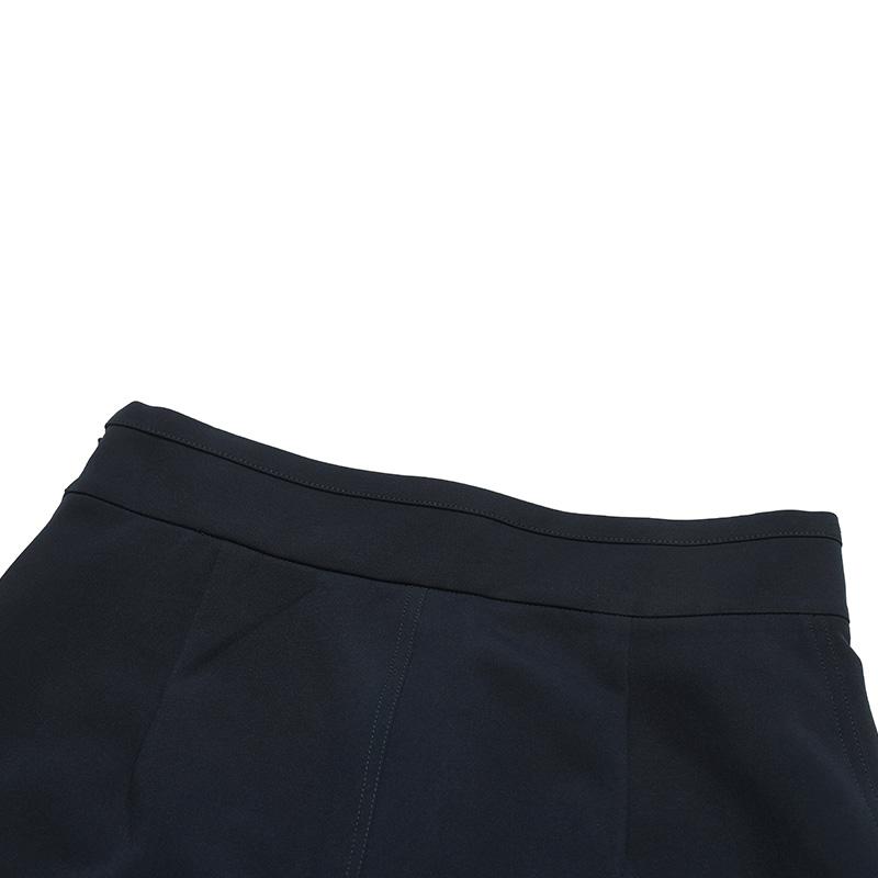 Fila Lifestyle Emerald Fitted Versatile Simple Fashion Brand Logo Design Casual Long Dress Women Dresses Midnight-Blue F11W524301F-NV