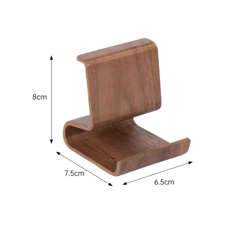 Walnut Solid Wood Mobile Phone Holder & Desktop Stand