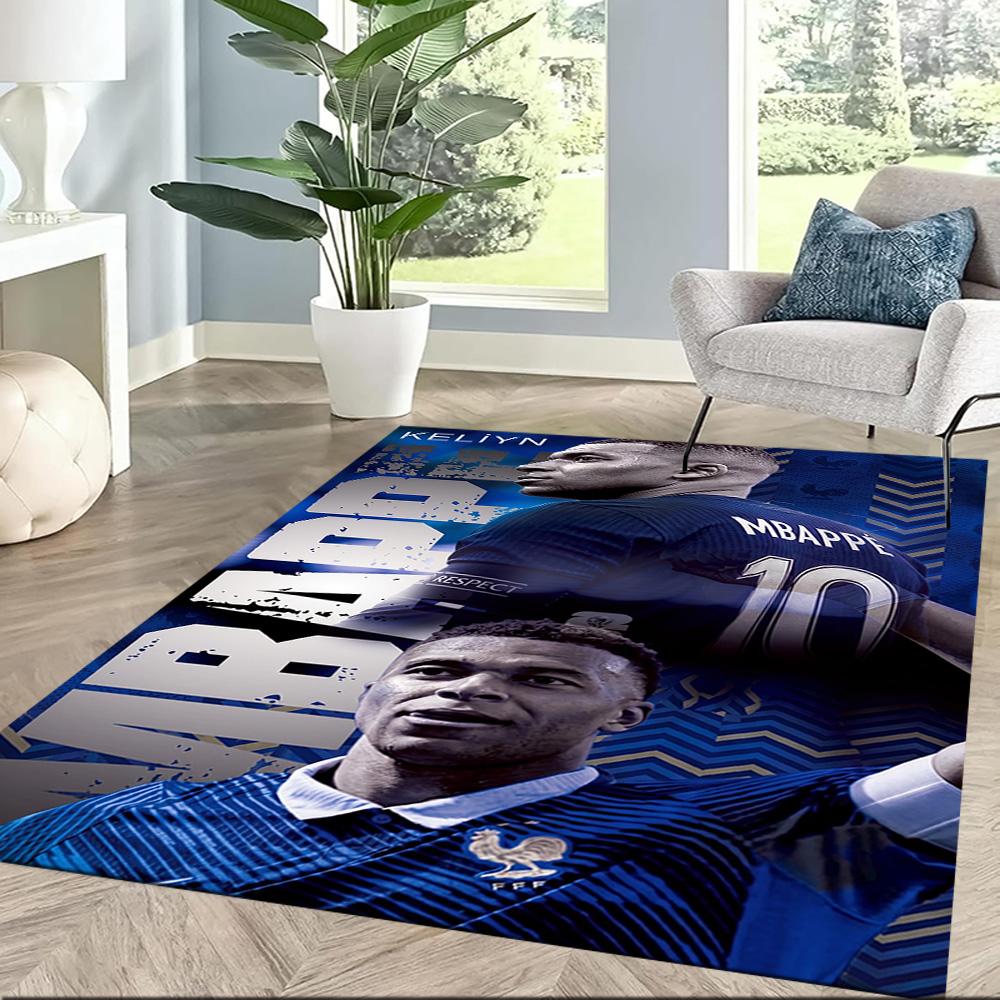 Mbappe 103 Area Rug Perfect for Living Rooms Game Room Entryway Study room Antislip Carpet Decorate Offices