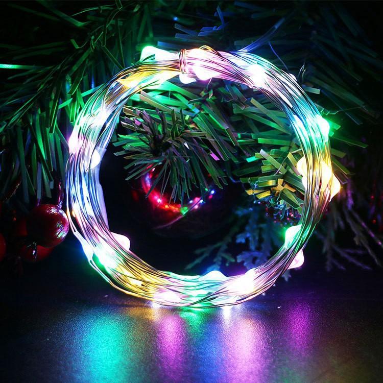 LED Solar Cork String Lights for Christmas Wine Bottles - Copper Wire Holiday Decoration
