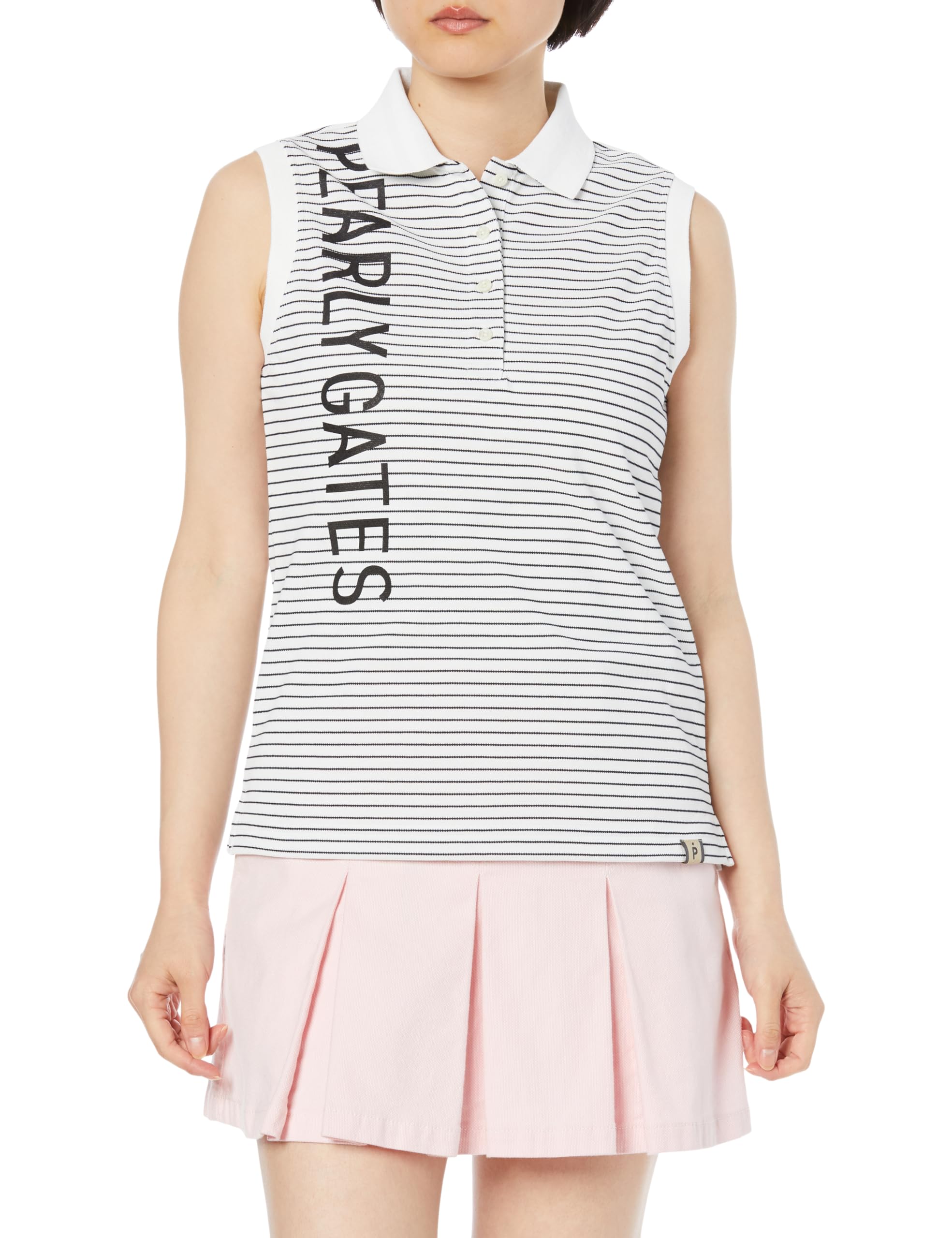 

Женская майка-поло без рукавов PEARLY GATES (Полосатый, Влагоотводящий, Быстросохнущий) / Гольф / 055-4160414 031_Белый x Темно-синий 00 [XS]