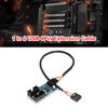 Extension Splitter Cable Desktop Connectors Adapter Port USB 9 Pin Header Extension Splitter Cable HUB Connector Adapter