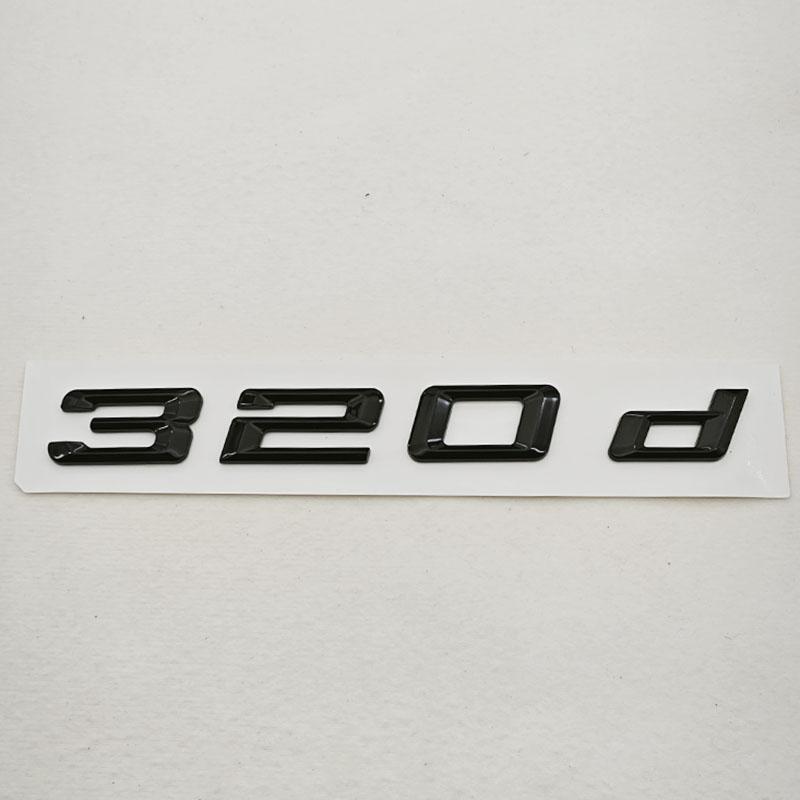 3D ABS Car Letters Logo 320d 320i Rear Trunk Badge Sticker Decals For BMW 320d 320i G20 F30 E90 Auto Exterior Accessories EJ3
