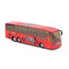 Exquisite 150 Diecast Metal Alloy Bus Toy For Kids With Openable Doors Music Light